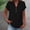 Black, variant on RKSTN Womens Shirts Cotton Linen Blend T Shirt Spring Summer Solid Color Short Sleeve V Neck Button up Casual Simple Family Holiday Gathering Blouses