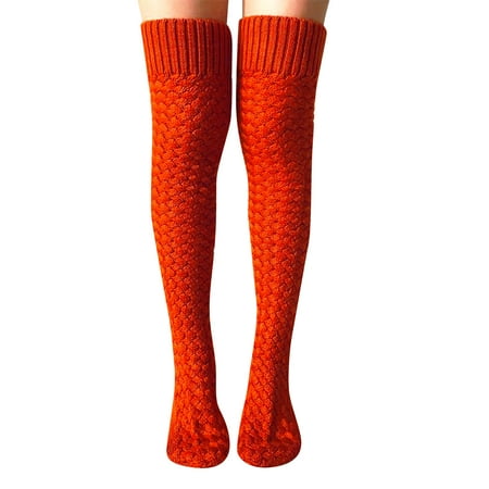

RPVATI Women Knit Socks Leg Warmers Thickened Thigh High Socks for Women