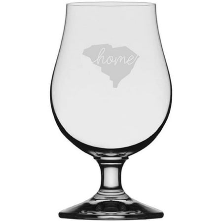 

South Carolina Home States Etched 13.25oz Iona Beer Glass