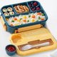 thumbnail image 1 of Caja de Almuerzo con 4 Compartimentos, Portátil Sellada con Cubiertos, para Oficina, 1 of 4