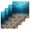 Blue, variant on Light Blue Ocean Waves Kitchen Dish Towels for Drying Dishes Set of 4, Summer Beach Coastal Abstract Waffle Weave Microfiber Hand Tea Bathroom Towels Quick Dry & Absorbent Towel 12x12