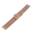 thumbnail image 2 of Correa de reloj de malla de acero inoxidable, accesorio de repuesto de correa de reloj tejida para hombres y mujeres, oro rosa de 0,87 pulgadas, 2 of 10