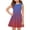 #46Dark Blue, variant on Kids Summer Ombre Gradient A-Line Dress Sleeveless Comfortable Casual Outfit Yellow 150