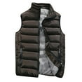 thumbnail image 4 of WAENQINLA Men's Puffer Vest Jackets Casual Stand Collar Quilted Waistcoat Outdoor Padded Ski Vest Sleeveless Winter Warm Coats Zip Up Jacket with Zipper Pockets, 4 of 6