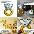 thumbnail image 3 of Efavormart 19" Diamond Engagement Wedding Ring Helium Mylar Foil Balloon, 3 of 8