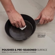 Thyme & Table 12 Smooth Milled Cast Iron Skillet