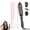 Black Set, variant on FLYZEMAA Thermal Brush, 3-in-1 Heated Round Brush for Straightening & Curling, 1.5-inch Ceramic Barrel, Dual Voltage, Pink