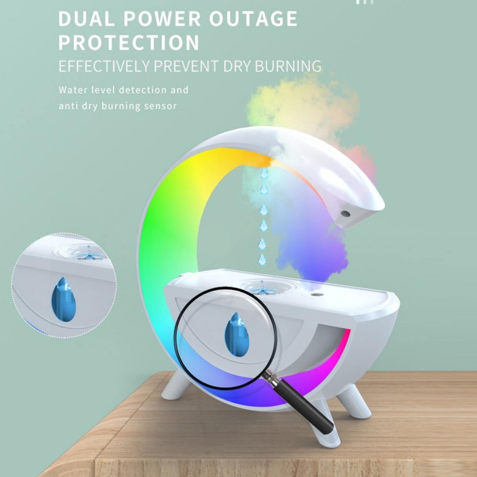 Jubipavy 350ml Humidifier Gravity Design Cool Mist Humidifiers Humidifier Integrated Large Capacity