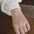 thumbnail image 2 of Freshwater Pearl Bracelet with S925 Silver Chain, Bridal Bridesmaid Wedding Gift, 2 of 7