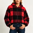 thumbnail image 3 of Yotami Womens Fall Winter Plaid Coat Jackets with Zipper Lightweight Outerwear Size S-XXL, 3 of 4