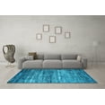 thumbnail image 3 of Ahgly Company Indoor Rectangle Oriental Light Blue Industrial Area Rugs, 2' x 3', 3 of 4