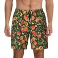 thumbnail image 2 of Goofa Fruits Peach Printed Men's Swim Trunks Board Shorts Quick Dry Mens Swimming Trunks with Compression Liner,Breathable Fit Hawaii Beach Shorts-3X-Large, 2 of 9
