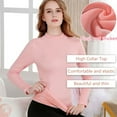 thumbnail image 4 of Jumpingount Camisa térmica Ropa de abrigo Ropa interior de invierno Manga larga Suministros para mujeres Grueso Flexible al tacto Práctico para usar Top Ropa interior Negro SG Jumpingount AP013715-01, 4 of 6
