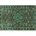 thumbnail image 1 of Ahgly Company Indoor Rectangle Persian Turquoise Blue Traditional Area Rugs, 7' x 10', 1 of 4