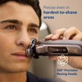 thumbnail image 5 of Philips Shaver i9000 - Maquinilla de afeitar en seco y húmedo, tinta negra, con tecnología Skin IQ, sistema de triple elevación y corte, cuchillas de precisión de doble acero giratorio 360°, modelo, 5 of 5