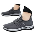 thumbnail image 3 of Mens Shoes,Mens Athletic Sneakers for Running Gym Training And Casual Daily Wear Featuring Advanced Lightweight Construction And Superior Breathable Comfort,Shoes for Men,Grey,9.5, 3 of 5