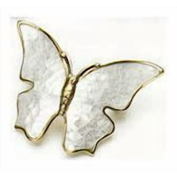 Schaub And Company 891 Nature 1-1/2" Center To Center Designer Butterfly Solid Brass