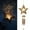 Star, variant on Moon Wind Chimes, Solar Wind Chimes for Outside Lights, Crackle Glass Ball Wind Chimes, Memorial Gifts for Grandma Moon Decor Gardening Gifts Patio Yard Christmas Decorations