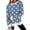 Blue-A260922, variant on Polka Dot Womens Oversized Sweatshirt Scalloped Trim Trendy Womens Crewneck Sweatshirt Color Block Long Sleeve Layering Soft Warm Fall Womens Pullover Sweaters