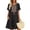 #0214-Black, variant on Womens Plain V Neck Embroidered Dress Boho Casual Dresses 2026 Sleeveless Cotton Linen Midi Dress