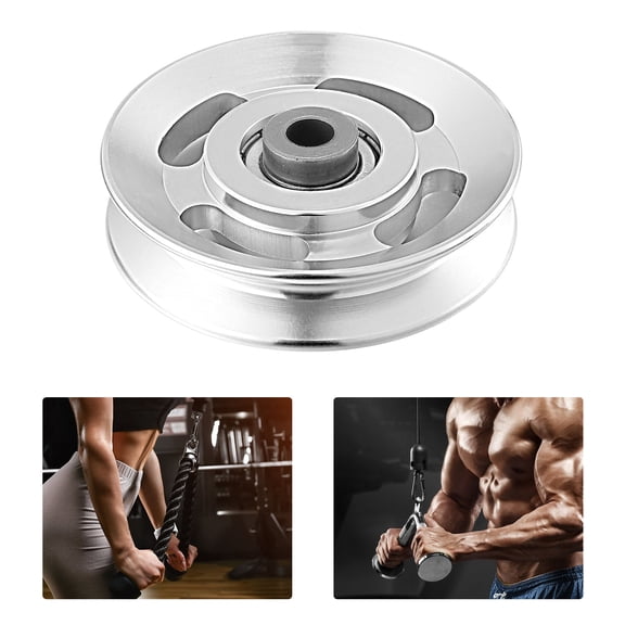 NICEXMAS Aluminum Alloy Cable Pulley System for Fitness, Round Pulley Accessory, Workout Equipment, 1 Piece