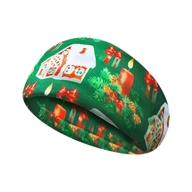 Hot6sl Ofertas y Liquidaciones Diademas Navideñas para Mujer Diademas Anchas Navideñas Papá Noel Muñeco de Nieve Navideño Ciervo Árbol Turbante de Nudo Diademas Elásticas Navideñas para Mujer