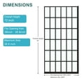 thumbnail image 6 of Shower Door 38" W x 72" H Single Panel Frameless Fixed Shower Door, Open Entry Design in Matte Black, 6 of 6