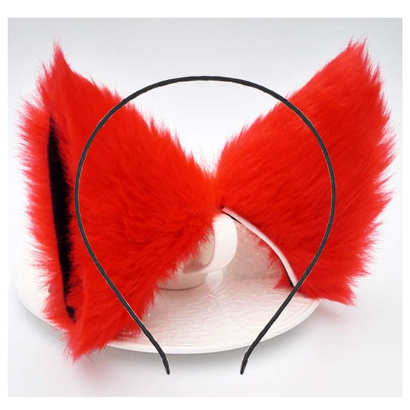 Diadema con orejas de gato, pinzas para el pelo, diademas con orejas de zorro, pasadores para mujer, gatito peludo, diadema para el pelo, aro para el pelo, decoración para fiesta de Halloween, disfraz