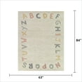 thumbnail image 4 of Mainstays Alphabet Indoor Rug, 5' 3"W x 7'L, 4 of 7