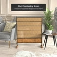 thumbnail image 2 of 3 1/2 ft Short Freestanding Screen - Burnt Bamboo, 2 of 7