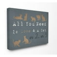 thumbnail image 2 of The Stupell Home Decor Collection Love And Many Cats Wall Art, 2 of 6