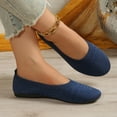 thumbnail image 2 of Navy Ladies Casual Flats With Breathable Upper Easy To Wear For All Day Comfort In Various Settings, 2 of 8