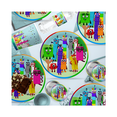 thumbnail image 2 of Bloques de construcción de números de Disney, decoración de mesa de animación de dibujos animados, pegatinas para fiesta de graduación del Día del Padre, decoración de aniversario, 2 of 5