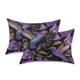 thumbnail image 2 of Iauyy 20x40in Silk-Smooth Satin Pillowcase, Gentle on Hair and Skin, Luxuriously Soft Pillowcase with Envelope Closure, Wrinkle Fade The Shining Hummingbird, 2 of 8