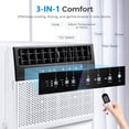thumbnail image 3 of 12,000 BTU U-Shaped Window Air Conditioner Unit Cools up to 550 Sq.Ft.with 6 Modes 24H Timer,Ultra Quiet Window AC Units with Full Window View,Energy Saving,Easy to Install,Black, 3 of 8