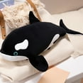 thumbnail image 4 of Fasiaou 11” Glowing Giant Sharks Plush,Whale Shark Stuffed Animals, Big Ocean Sea Fish Squishy Body Pillow Soft Plushies Toys,Gifts for Kids Girls Boys, Birthday,Easter,Christmas(Killer Whales), 4 of 6