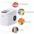 thumbnail image 4 of Costway White Portable Compact Electric Ice Maker Machine Mini Cube 26lb/Day, 4 of 8