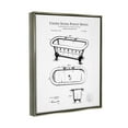thumbnail image 3 of Stupell Industries Vintage Claw Tub Patent Graphic Art Luster Gray Floating Framed Canvas Print Wall Art, Design by Karl Hronek, 3 of 6