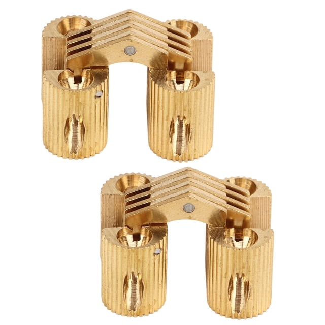 Copper Hinges, Hidden Hinge Multifunctional Wear Resistance 2PCS 180 Degree For Cabinet Table Door