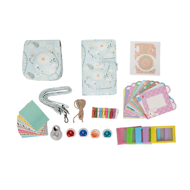 Accesorios para cámara instantánea Fujifilm Mini 11, incluye funda para cámara, pegatina de borde, marco de fotos y más colores Margarita