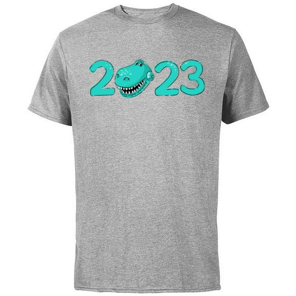 Disney and Pixar’s Toy Story Rex 2023 New Year - Short Sleeve Cotton T-Shirt for Adults - Customized-Athletic Heather