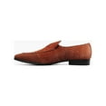 thumbnail image 5 of Stacy Adams Shapshaw Velour Moc Toe Slip On Shoes Cognac 25642-221, 5 of 7