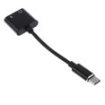 thumbnail image 1 of Adaptador de cables de carga para auriculares de audio tipo C 2 en 1 para Black Negro Baoblaze Adaptador de audio 2 en 1, 1 of 5