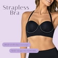 thumbnail image 4 of LeSensuel Strapless Bra Underwire Bras for Women Non Slip - Underwire Bras Full Figure, 4 of 8