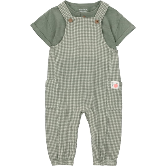 Carter's Child of Mine Baby Boy Overalls Set, 2-Piece, Sizes 0/3-24 Months