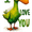 Cute Duck I Love You, variant on UXIEQU Italian Lakeside Village Canvas Wall Art Print 15.75x11.81 Inches