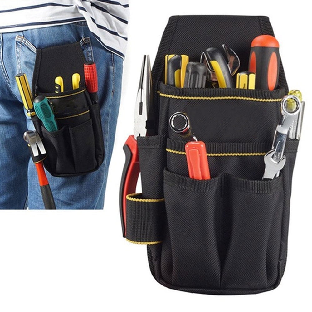 Oxford Pouch Tool Bag Waist Belt Storage Electricians Tools Storage Organizer 