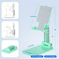 thumbnail image 5 of Mobile phone holder, angle height adjustable mobile phone holder with silicone pad, suitable for desktop, fully foldable mobile phone holder, compatible with all mobile phones, 5 of 5