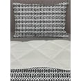 thumbnail image 3 of Black and White Comforter & Sham Bedding Set, Horizontal Borders with Motifs Monochrome Triangles and Oval Shapes, 3 pcs Duvet Set Microfiber Filling Quilt, 5 Sizes, Black White, by Ambesonne, 3 of 4