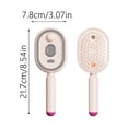 thumbnail image 3 of 2026 New Steam Brush Hair Straightener, Rechargeable Hair Straightener Brush Air Cushion Mister for Both Long/Short Hairs Home Spa Cleaning Grooming Styling Detangling, 3 of 4